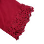 Red Polyester Cute Chiffon Children Baby Girl High Bell Top toddler