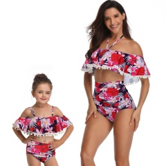 2021 factory direct sale ruffle private label designer bikini set