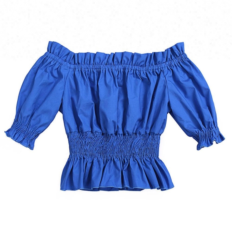 New Model Children's Tunic Top Wholesale Plain Color Toddler Girl Tops