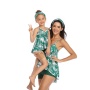 2021 wholesale sexy custom print high cut bikini female swimwear