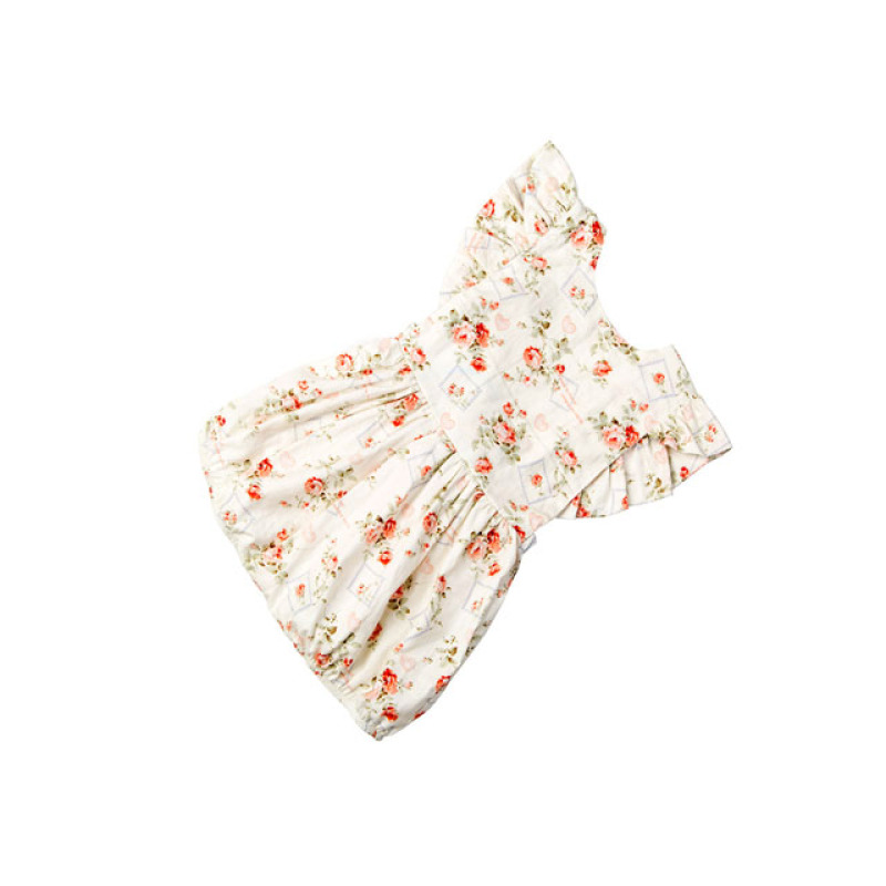 Newborn baby girl floral clothes cute butterfly  flutter sleeve baby girl jumpsuits