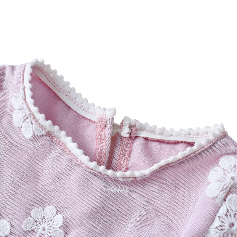 New arrival pink lace baby girl clothes newborn photograph props romper