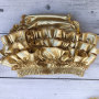 Factory Wholesale Golden Cotton Romper With Gold Bloomer And Baby Shoes