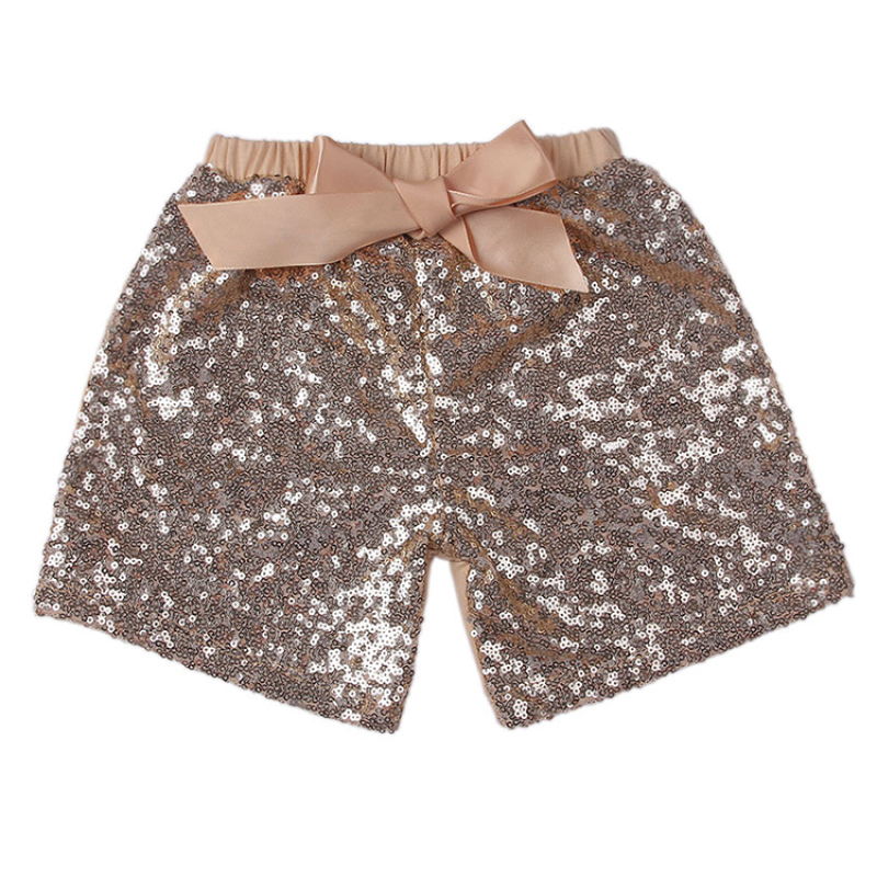 Summer Shiny Baby Girl Gold Sequin Shorts Little Girls Sparkling Shorts Newborn Baby Sequin Short Wedding Pants