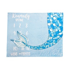 China 100*75 cm Home textile hand made babies products cotton soft baby blanket in bulk