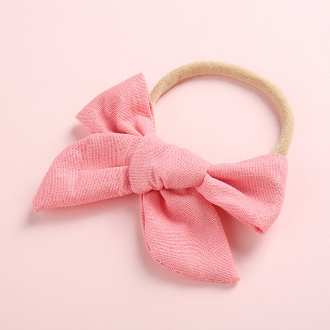 0-4 Year Unisex  Baby Girl  Hair Accessories Handmade Bow Nylon Hair Band For Children