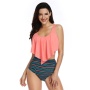 USA  ruffle mommy and daughter swimsuits women designer swimsuit