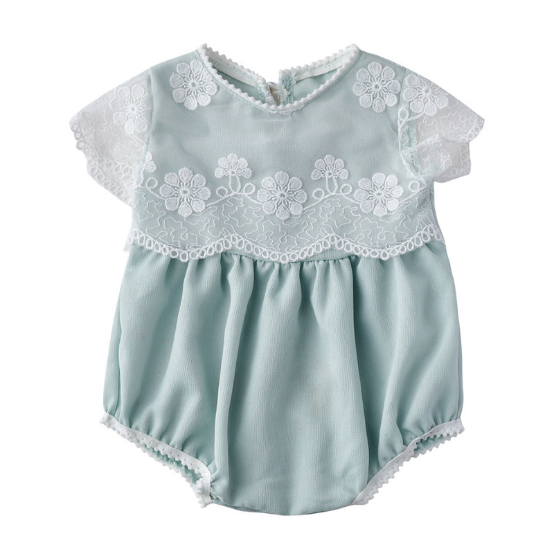 2019 Adorable bulk seersucker baby girl clothes romper  kids clothing