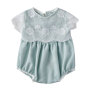 2019 Adorable bulk seersucker baby girl clothes romper  kids clothing