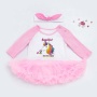 Wholesale Long Sleeve Girl Tutu Dress With Headband Outfit Set For Children Birthday Party 