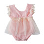 2019 Wholesale  fall  baby girl grown cotton lace  ruffle body romper