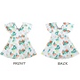 2021 fashionable bikinis flowers kids swimwear children criss cross swimsuit