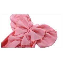 High quality polyester little children baby girls party flower dresses