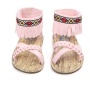 Promotional trendy tassel flip flop baby girl custom slide sandals