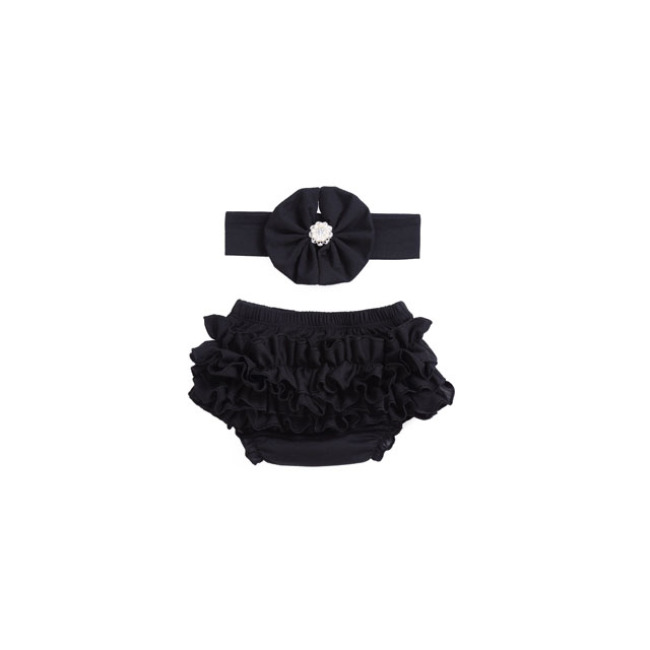 2018 summer children shorts bloomers 0-8 mth baby shorts with headband