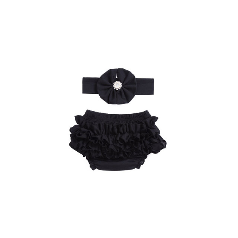 2018 summer children shorts bloomers 0-8 mth baby shorts with headband