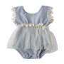 2019 Wholesale  fall  baby girl grown cotton lace  ruffle body romper