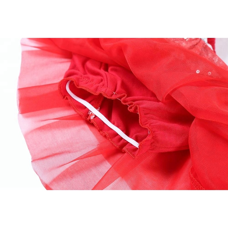 2018 Newest design chiffon fabric skirt with sequin headband set 4th of July tutu skirts for girls