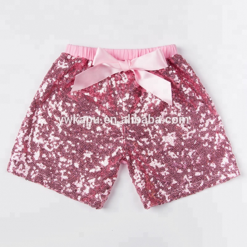 Top sale sequin short pants for toddler girl summer wear girls sparkle shorts