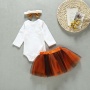 Boutique thanksgiving day   cute trendy cotton long-sleeved baby rompers