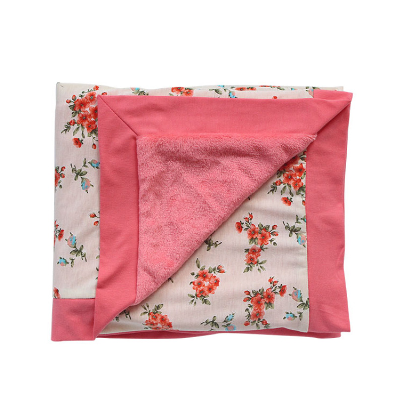 new design winter warm flower plush sleeping bag baby swaddle sacks