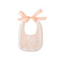 Super soft baby bow knot lace burp bib muslin burp cloth