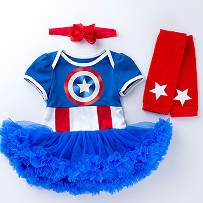 USA 4th of July 3pcs set legwarmers headband baby outfit