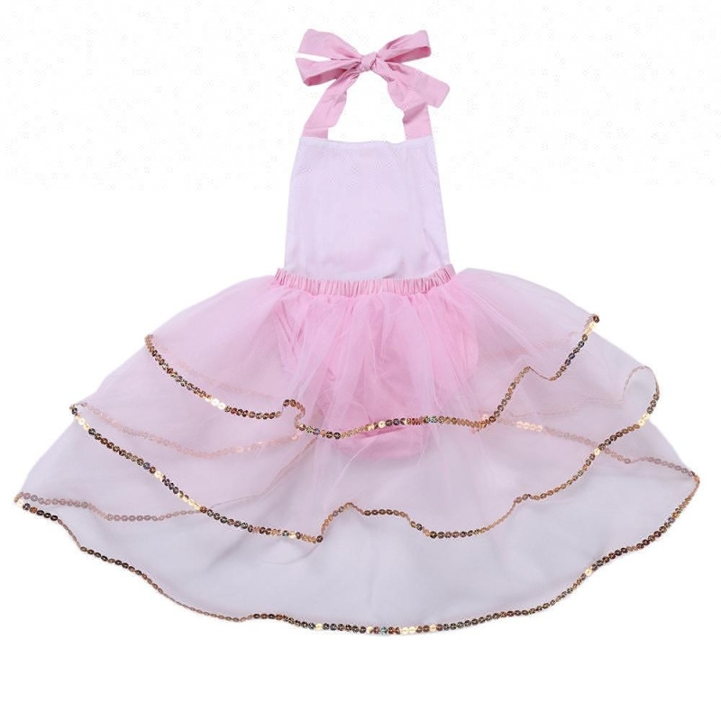 Wholesale Newborn Baby Girl Summer Romper Unicorn Printed Tutu dress