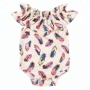 Bulk wholesale baby clothes Newborn Infant Baby Girls sleeveless romper with off-shoulder design