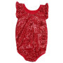 Top Quality Boutique Girl Romper Cotton Sleeveless  Baby Clothes Sequin Leotard