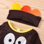 2021 cute turkey cartoon custom baby cotton dress clothes set