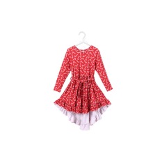 Wholesale Custom Colorful Pretty Children Boutique Clothing Kids Girls Casual Knit Dresses Size 4 6 12 16