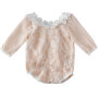 Factory custom plain knitted newborn  baby  girl romper jumpsuit