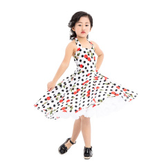 Factory Sale New Arrival Floral Girl Dress Like The 50s For School