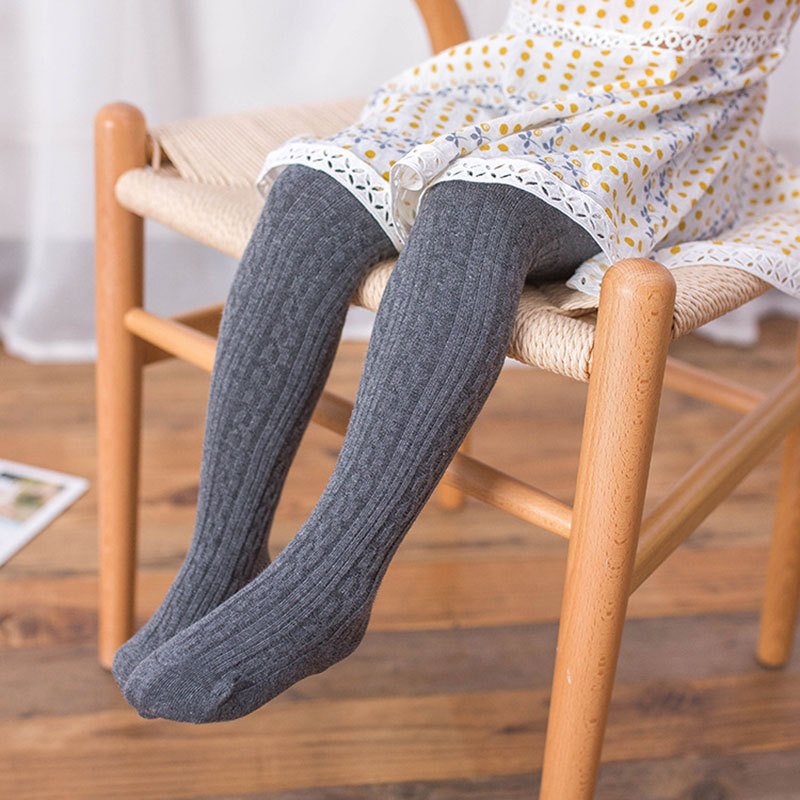 Fall Plain alva cotton kids baby girls sock bodysuit  leggings