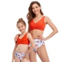 High quality one shoulder girl swimsuit kids 1 piec beachwear women bikini