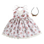 Baby Girl Kids Vintage Flower Tutu Backless Princess Dresses