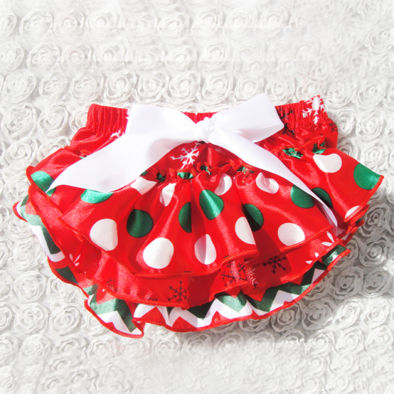 2018 Wholesale plain baby bloomers for kids ruffle diaper cover satin bloomers with bow