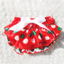 2018 Wholesale plain baby bloomers for kids ruffle diaper cover satin bloomers with bow