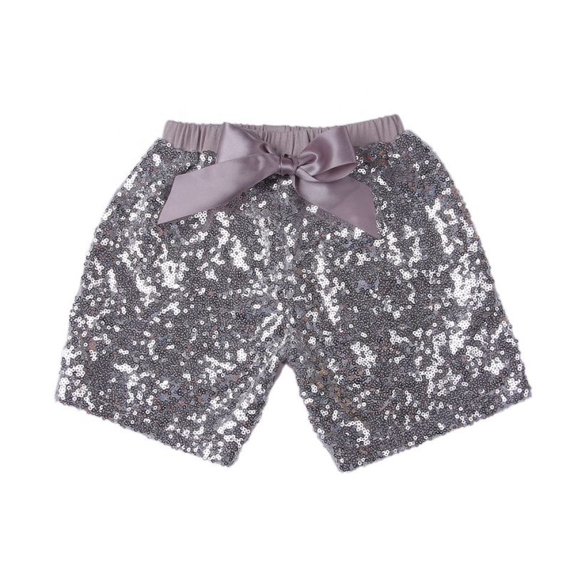 Wholesale Kids Girls Fashion Purple Sequin Shorts