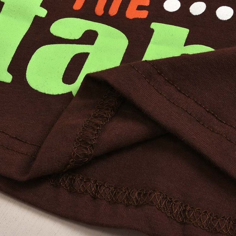Boutique thanksgiving cute cotton digital print clothing baby sets
