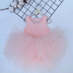 Wholesale Kids Ballet Tulle Dusty Pink Dance Tutu Dress For Girls