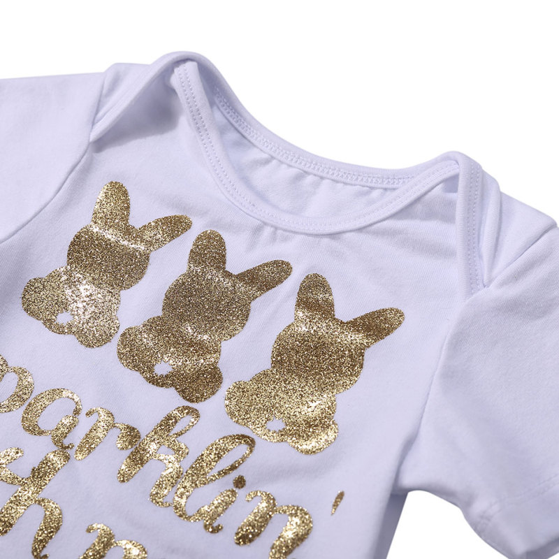 Baby's 1st Easter Onesie Cute Toddler Girls Easter bunny outfit