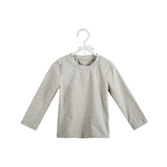 Baby girl boutique clothes oem long sleeve shirt solid color kids clothes