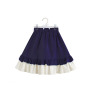 Baby girl's winter beautiful small flowers embroidered  ruffle multi layers skirt