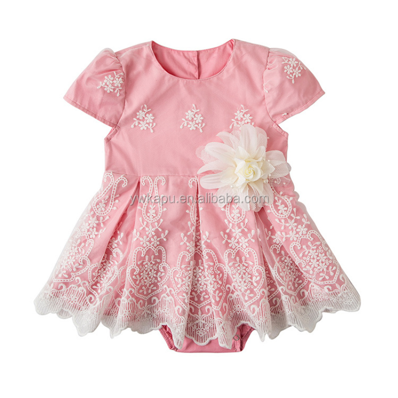 Pretty girl romper clothing wear one piece petti jumpsuit baby jumper dress romper