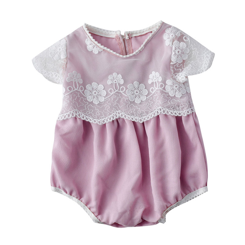2019 Adorable bulk seersucker baby girl clothes romper  kids clothing