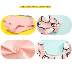 2021 boutiques little girls pink swimsuit swimwear girl sleeve bikini