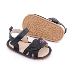 2021 trendy new born pink black red baby shoes strap toddler girl sandals