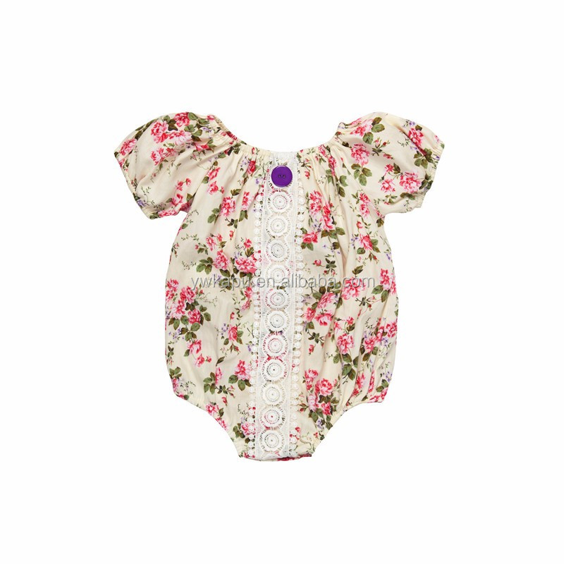 Wholesale price baby romper new design vintage lace romper wholesale price boutique clothing